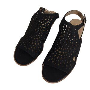 Anne Klein Genevieve Black Sandal 8M